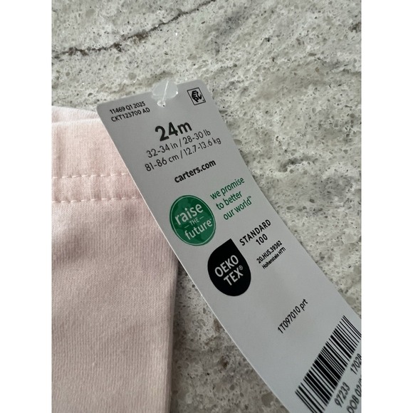 Carter's Set Of 2 Toddler Girls Bike Shorts- Tie-Dye Heart & Lemon Prints - 24 M - Picture 8 of 8